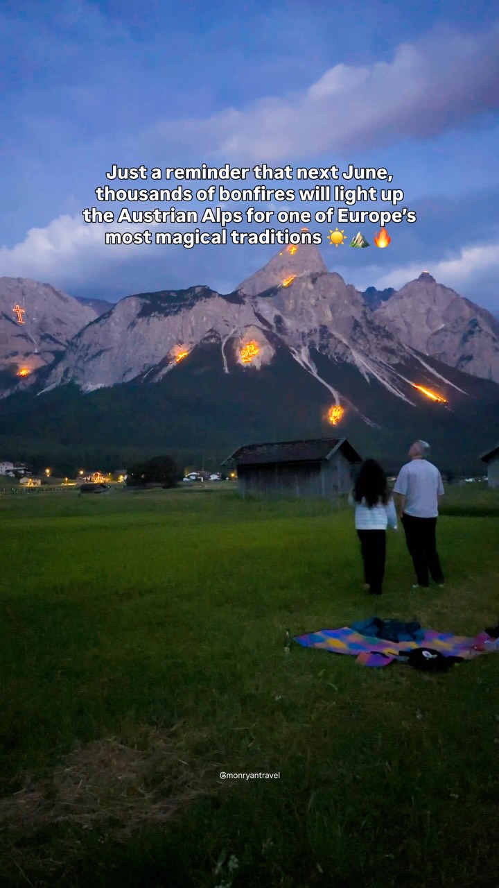 Bonfires Light Up Austrian Alps In Magical Tradition