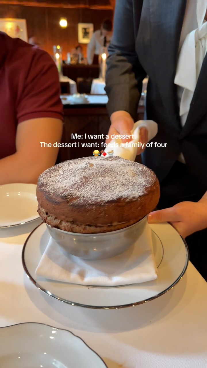 Marcel's Decadent Chocolate Souffle Dessert
