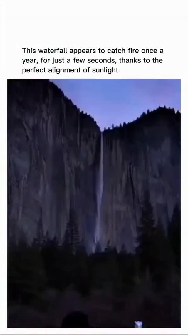 Yosemite's Horsetail Fall Catches Fire