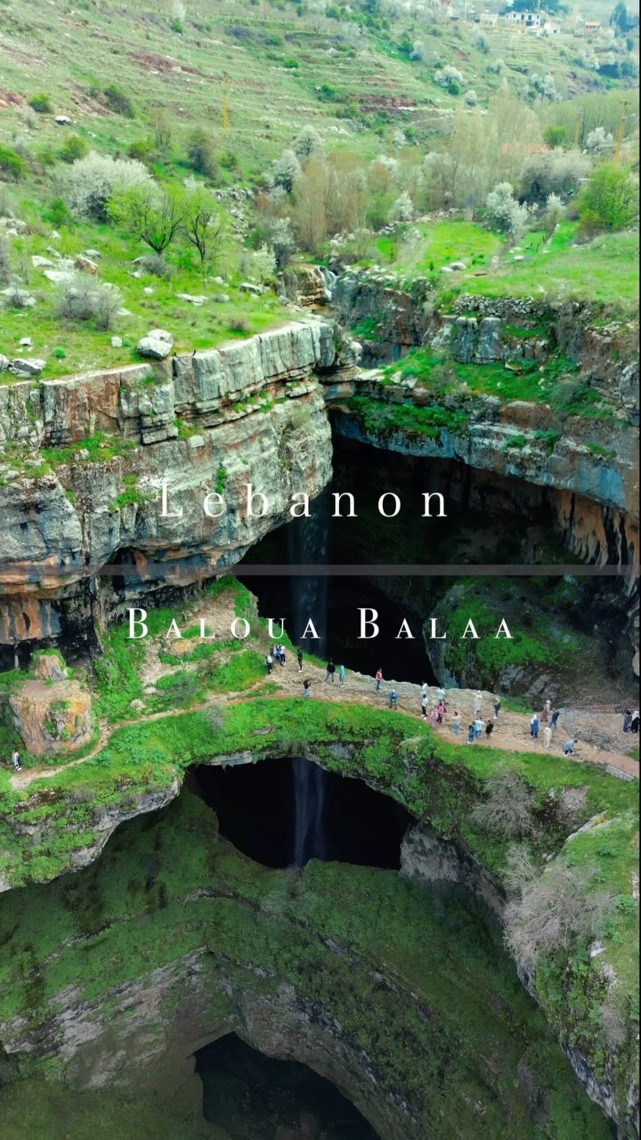 Balou Balaa Falls In The Lebanese Mountains