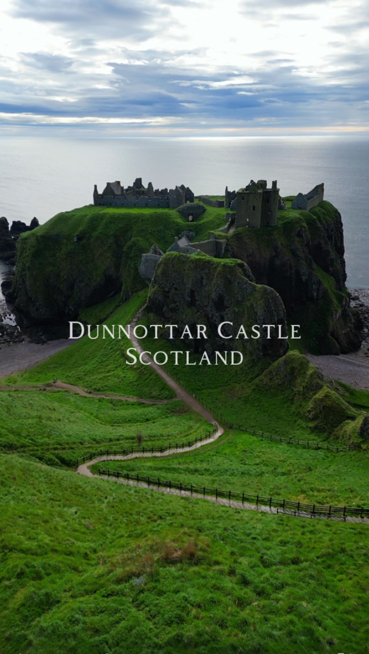 Dramatic Cliff-Top Castle Ruins