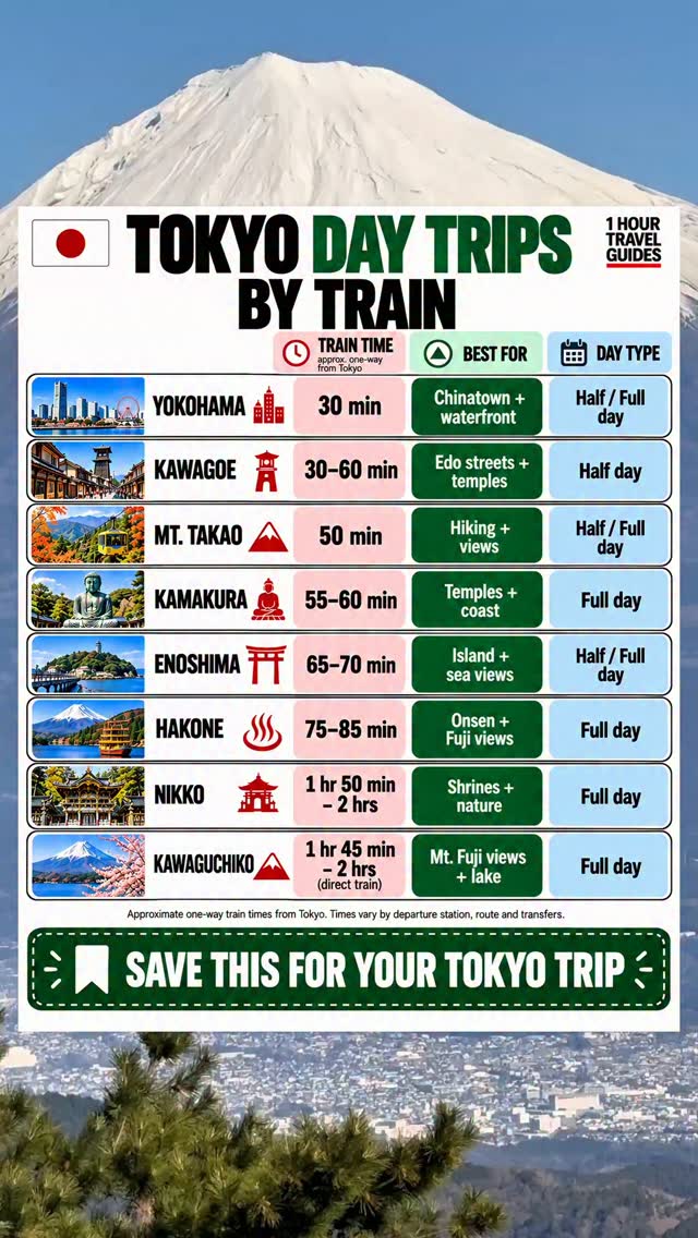 Eight Easy Train Day Trips From Tokyo