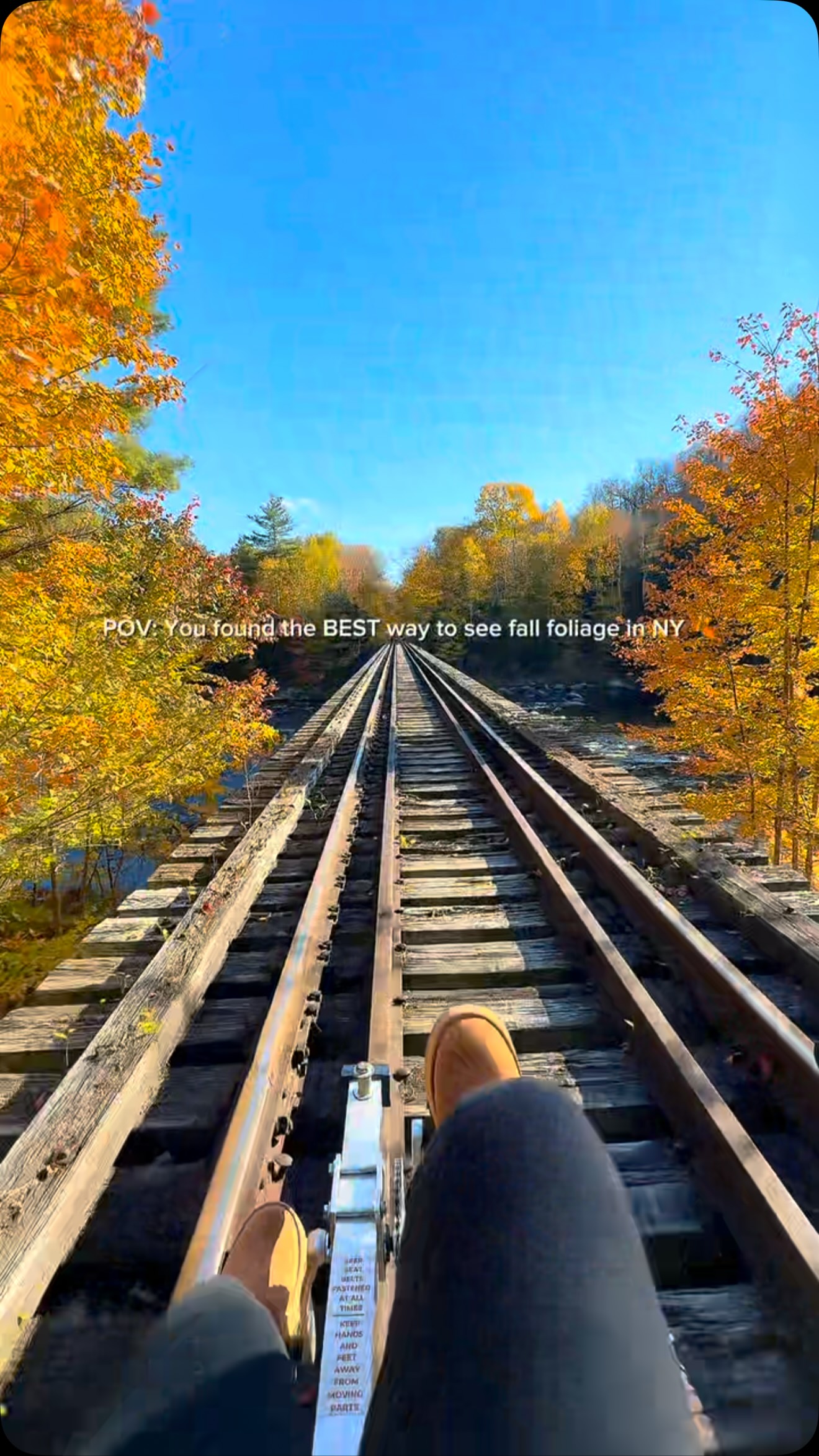Railbike Tours Through New York's Fall Colors