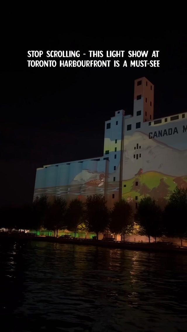 Free Light Show At Harbourfront's Canada Malting Silos