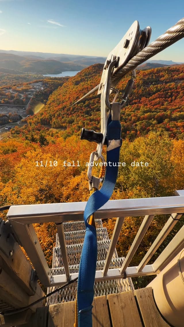 Zip Through Fall Colors In Mont-Tremblant