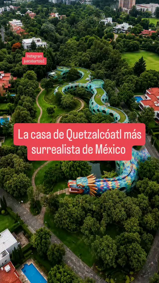 Surrealist Mexican Housing Complex Built Into Hills