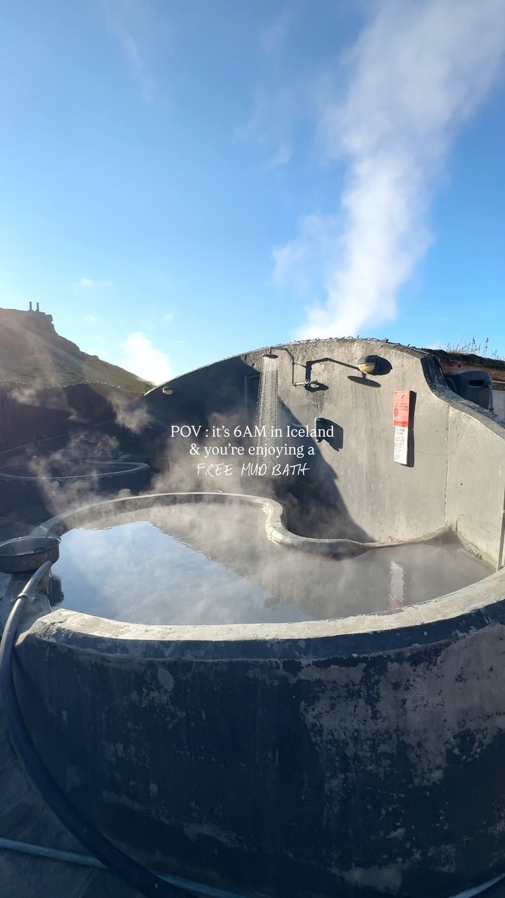 Icelandic Geothermal Mud Baths Offer Free Relaxation