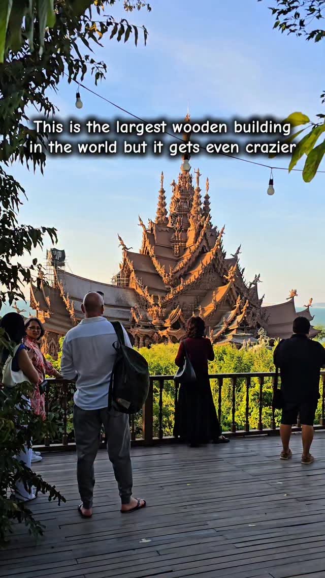 Hand-Carved Wooden Temple Tells Philosophical Stories