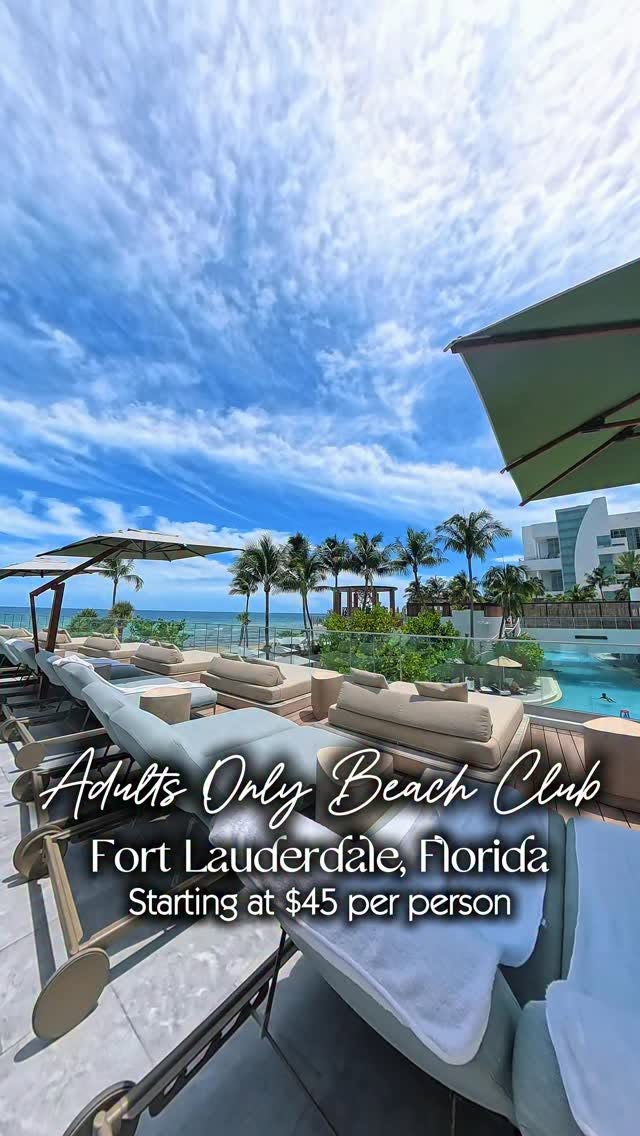 Hollywood Beach Clubs Offer Adults-Only Day Passes