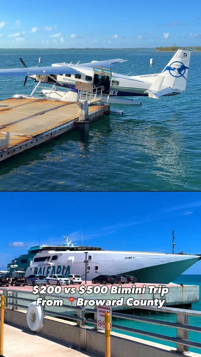 Bimini: Island Paradise Via Seaplane Or Ferry
