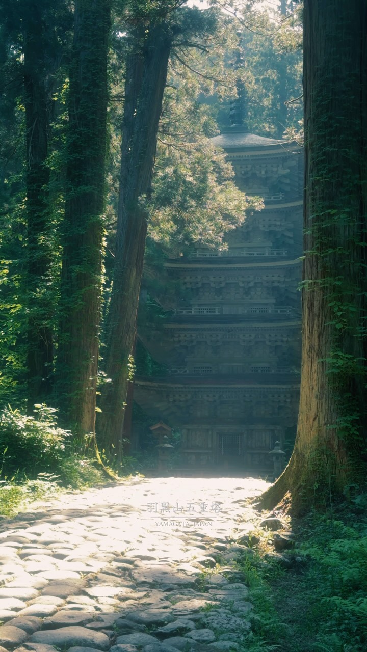 Sacred Forest Pagoda in Mount Haguro