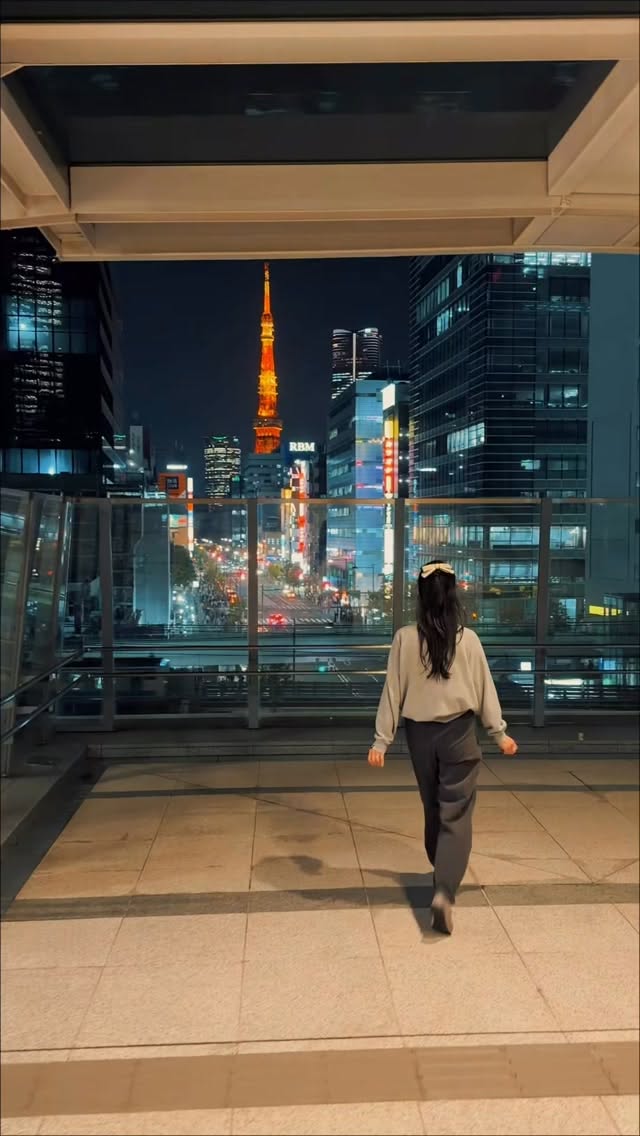 Tokyo Train Spotting With Tower View