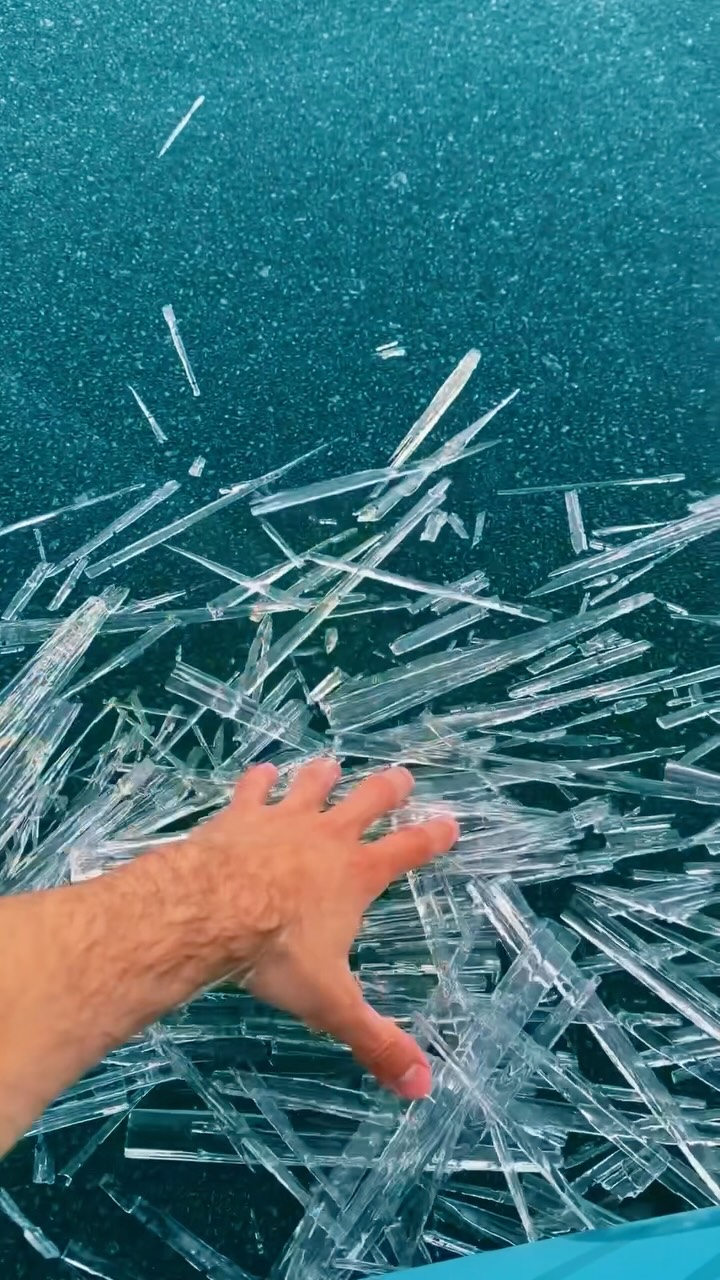 Lake Minnewanka: Instant Ice Crystal Formation