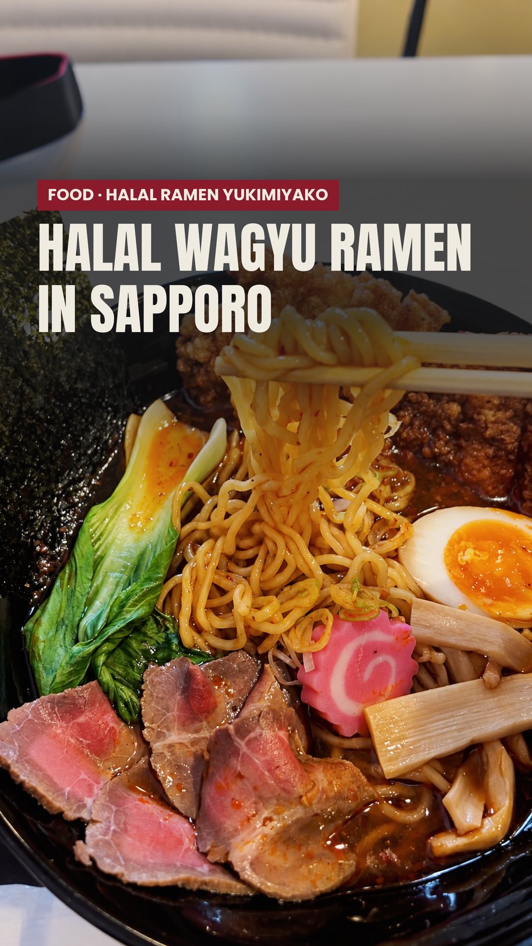 Halal Wagyu Ramen and Sushi in Hokkaido