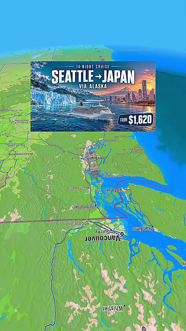 Alaska and Japan Cruise Through Scenic Glaciers