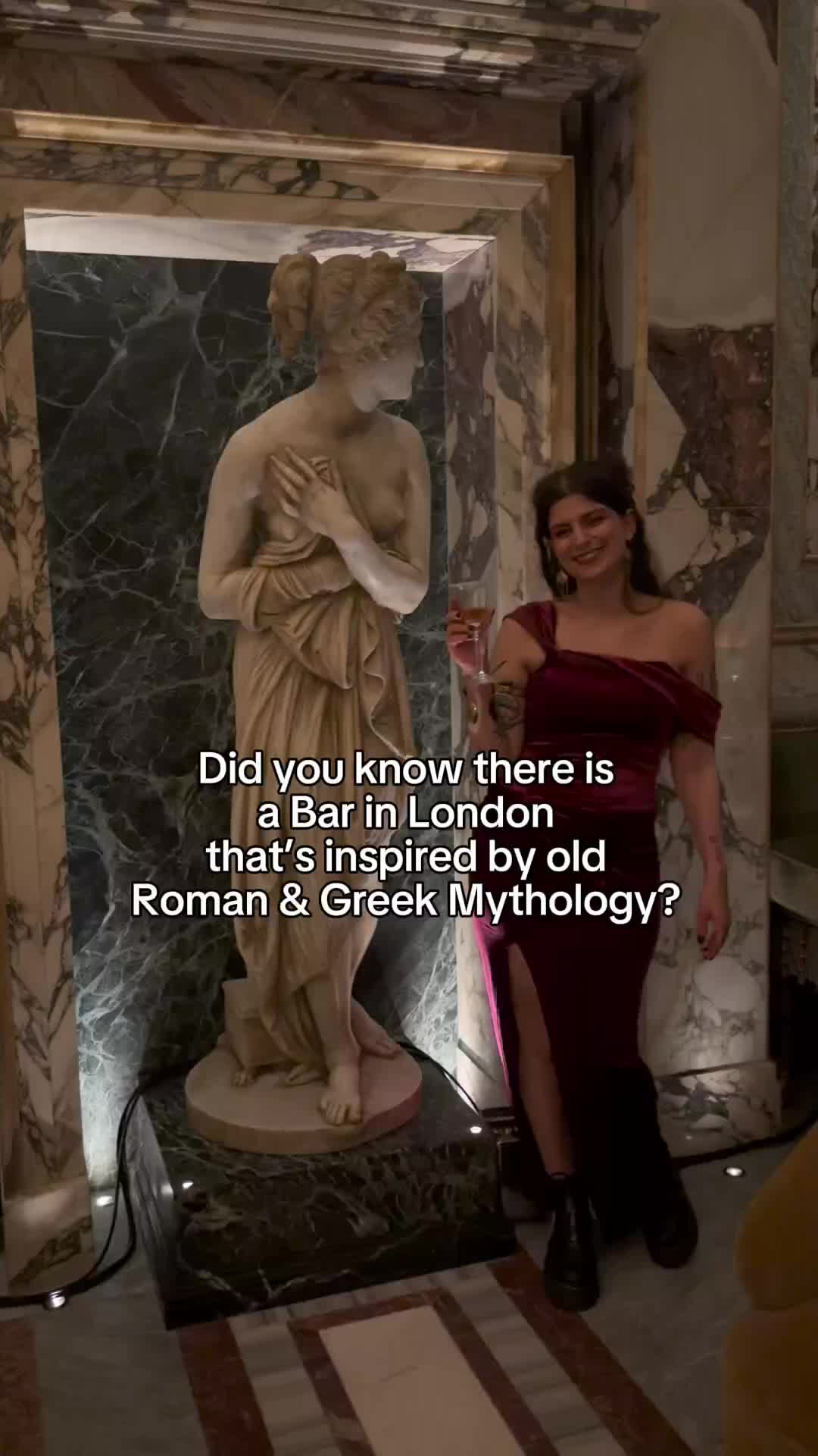 London Bar Honors Greek and Roman Mythology