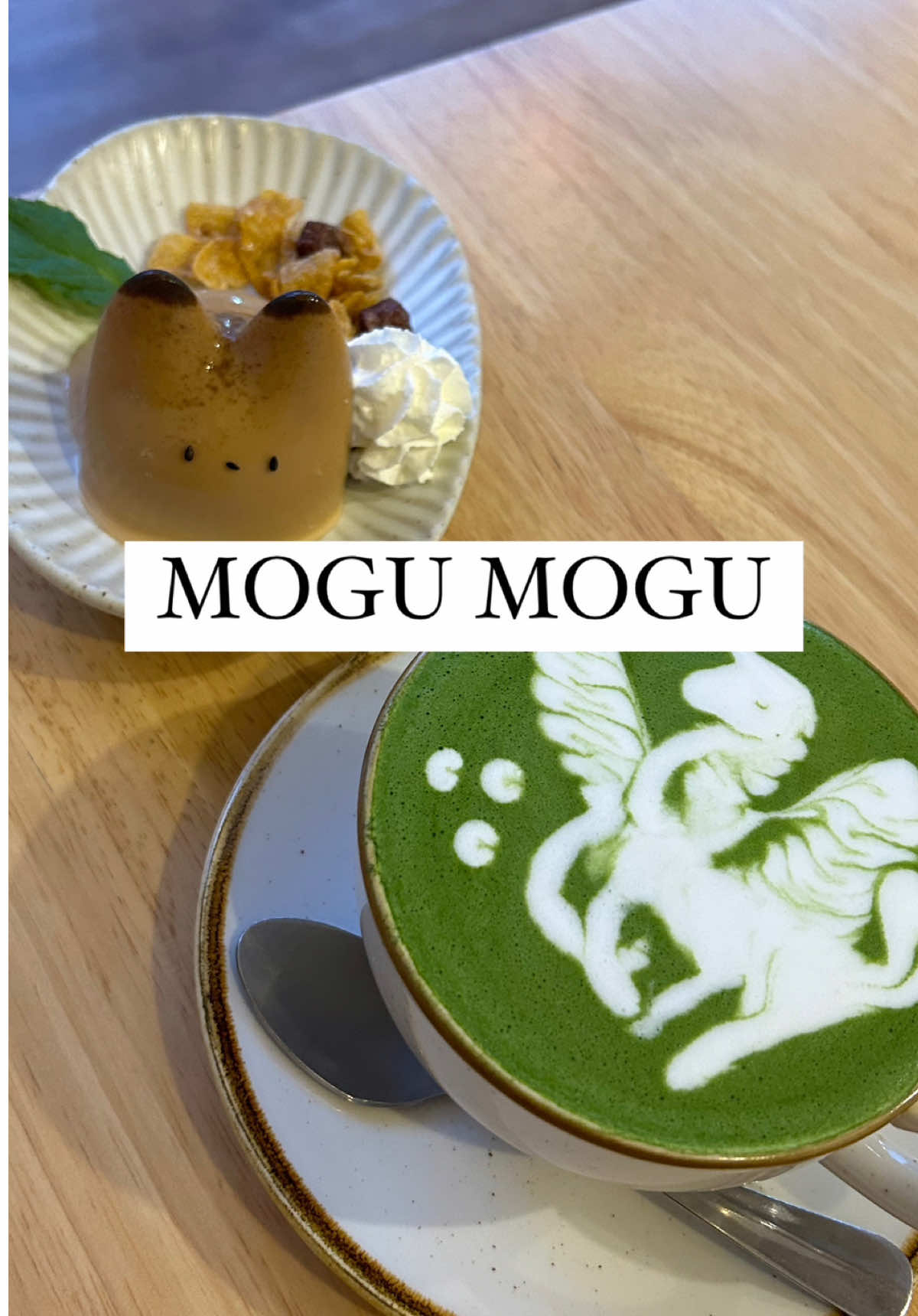 Japanese Cafe Serves Cat Pudding & Unicorn Matcha Art