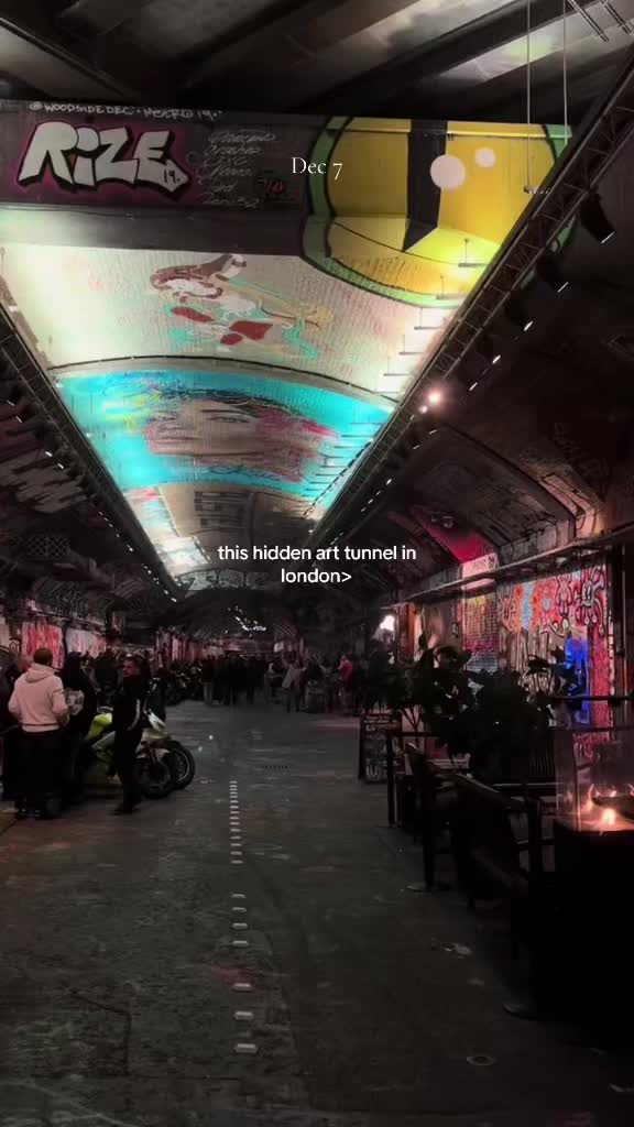 Leake Street's Vibrant Underground Graffiti Art Tunnel