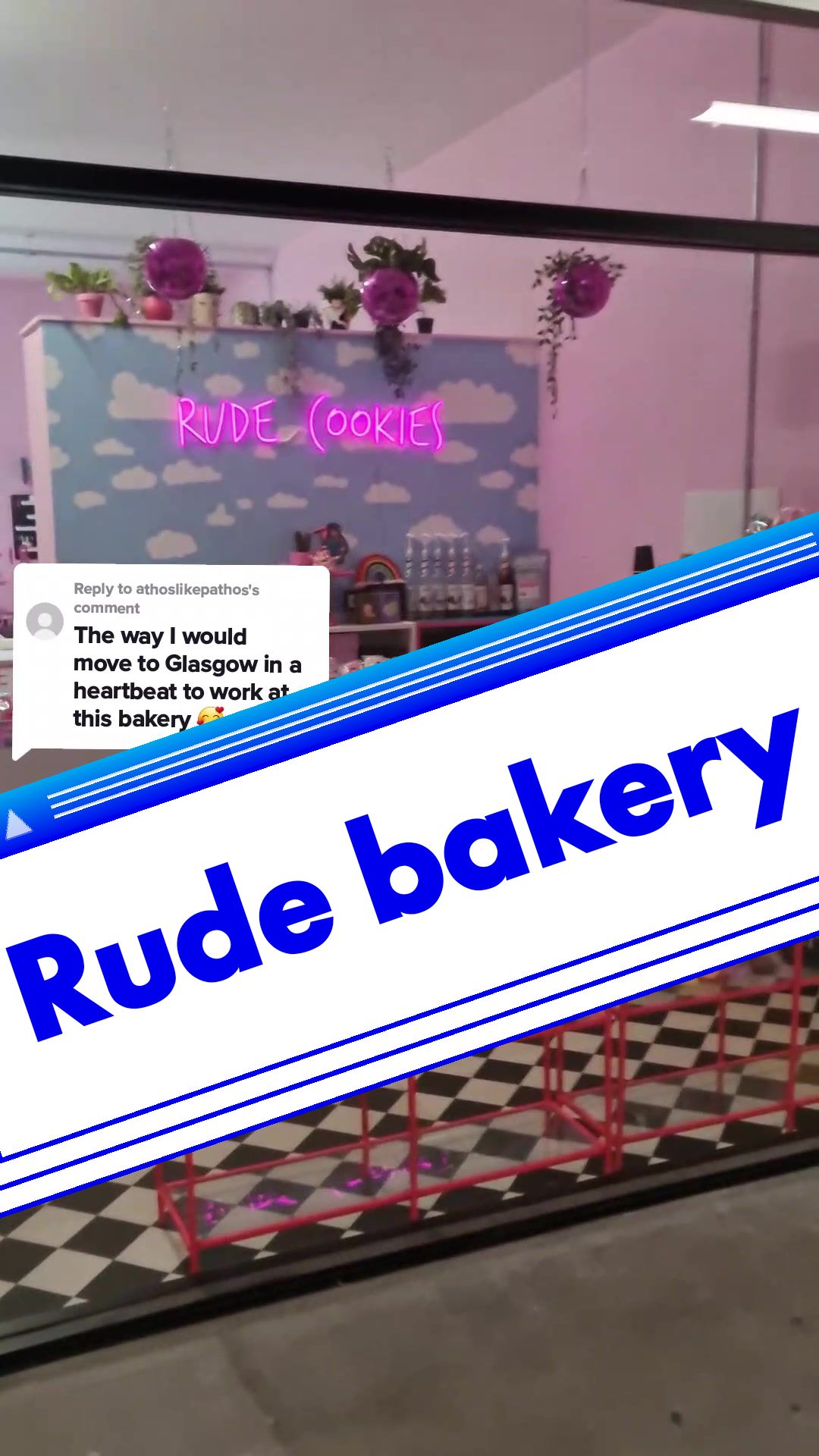 Rude Cookies Bakery's Playful Atmosphere