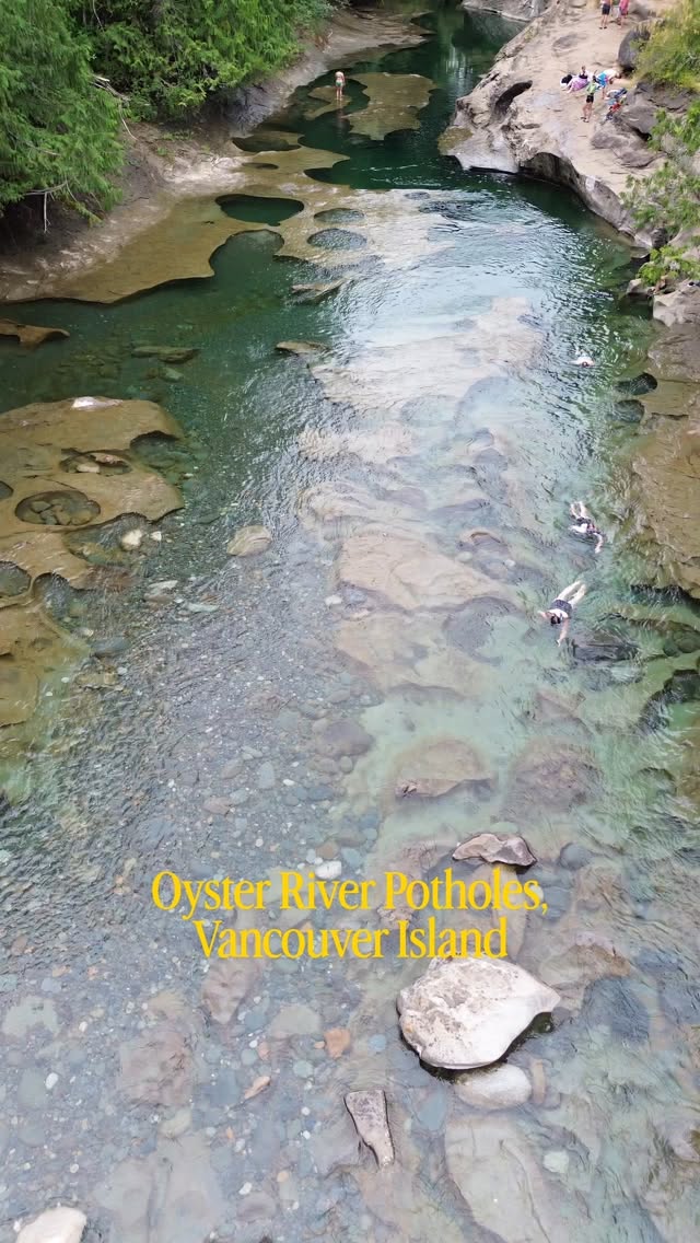 Oyster River Potholes: Vancouver Island's Cooling Rock Pools