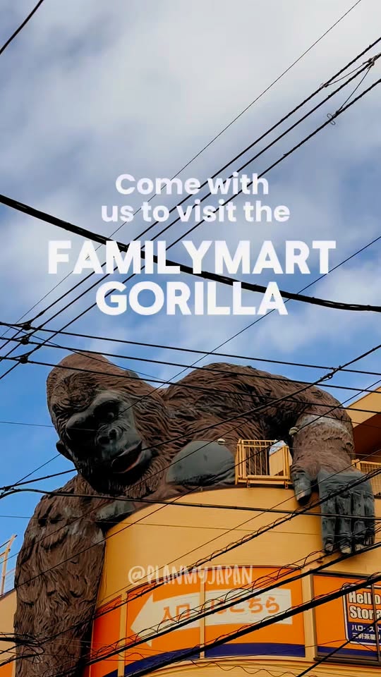 Gorilla Statue Tops Tokyo FamilyMart Near Sangenjaya Station