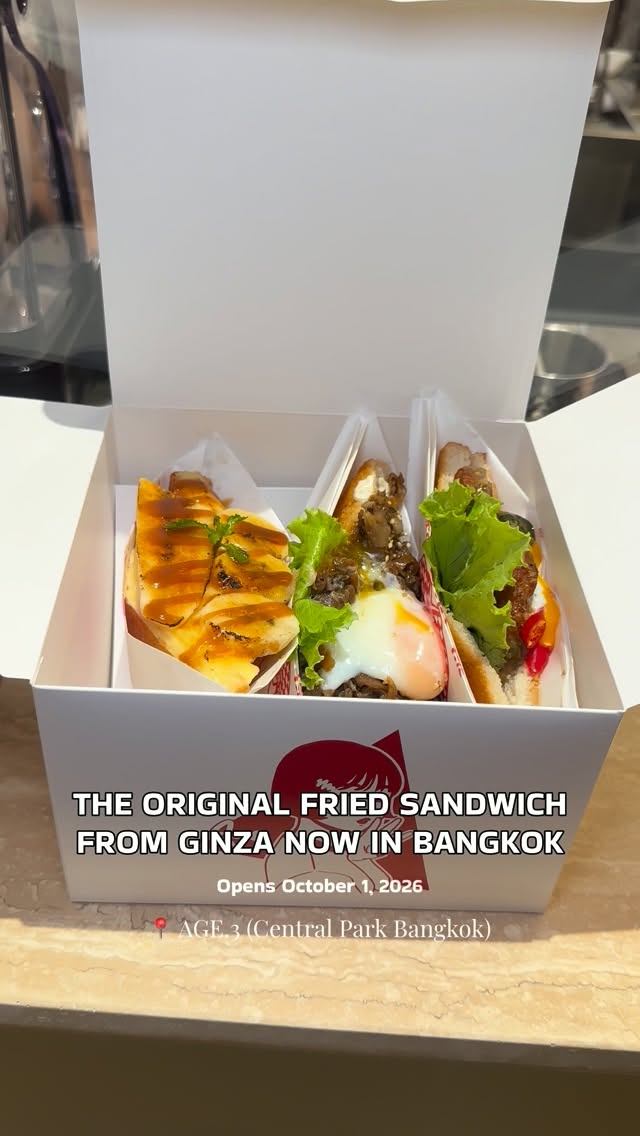 Japanese Fried Sandwich Shops Open in Bangkok
