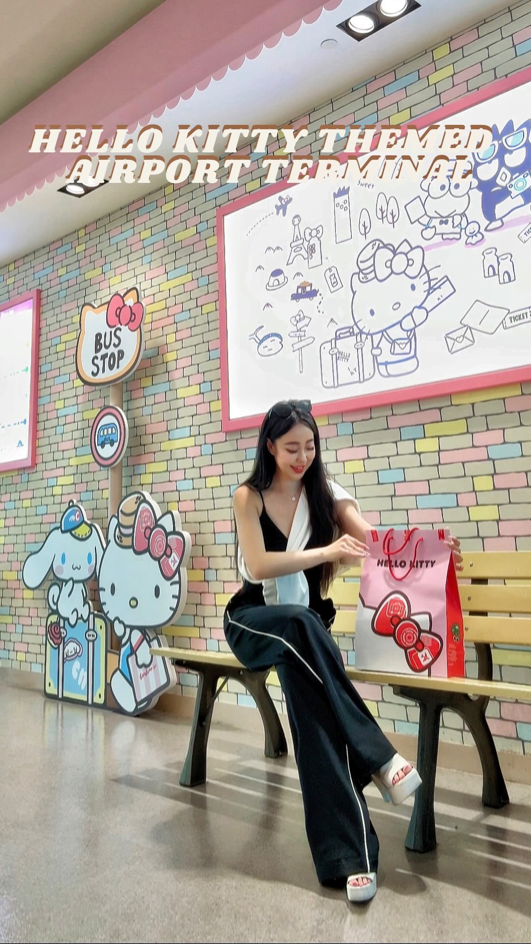 Hello Kitty Terminal At Taiwan Taoyuan Airport