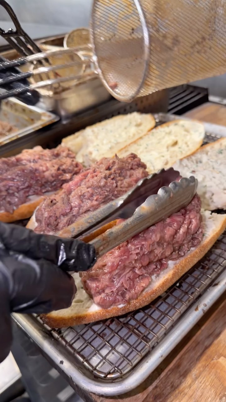 Viral French Dip Sandwich At Salt Hank's