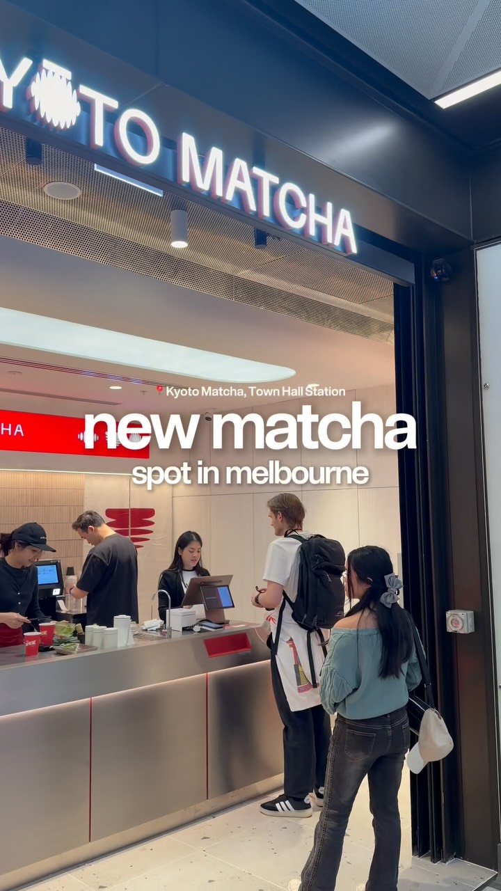 Unique Matcha Flavors At Melbourne's Town Hall Station