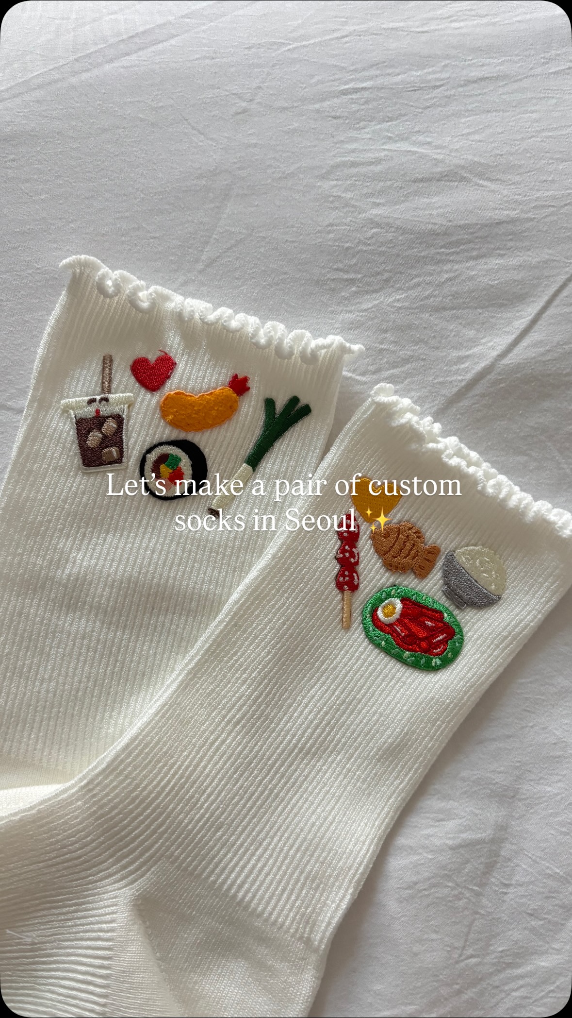 Custom Socks at MUJI Gangnam