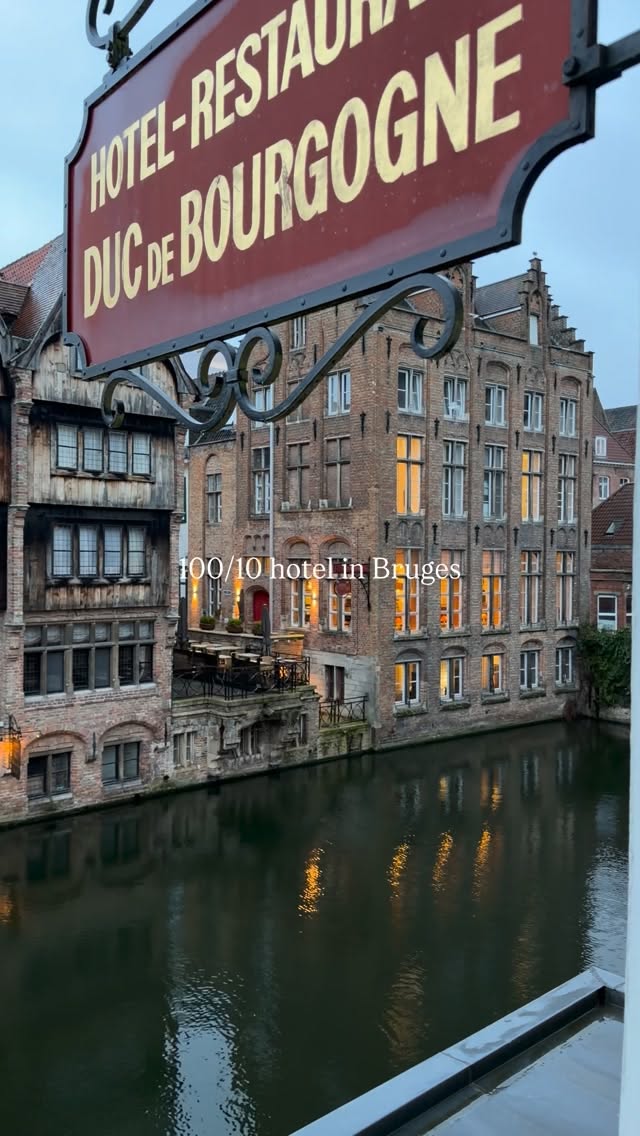 Hotel Duc De Bourgogne Bruges Canal Views