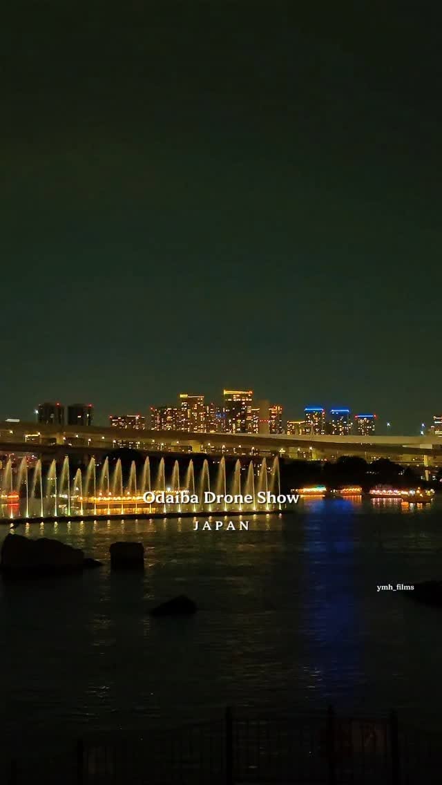 Odaiba Marine Park Drone and Fountain Show