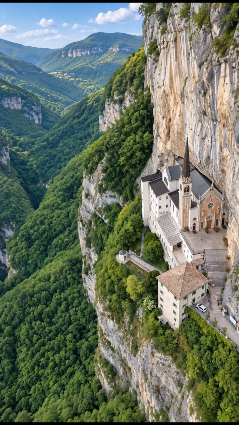 Italy's Cliffside Churches And Mountain Views