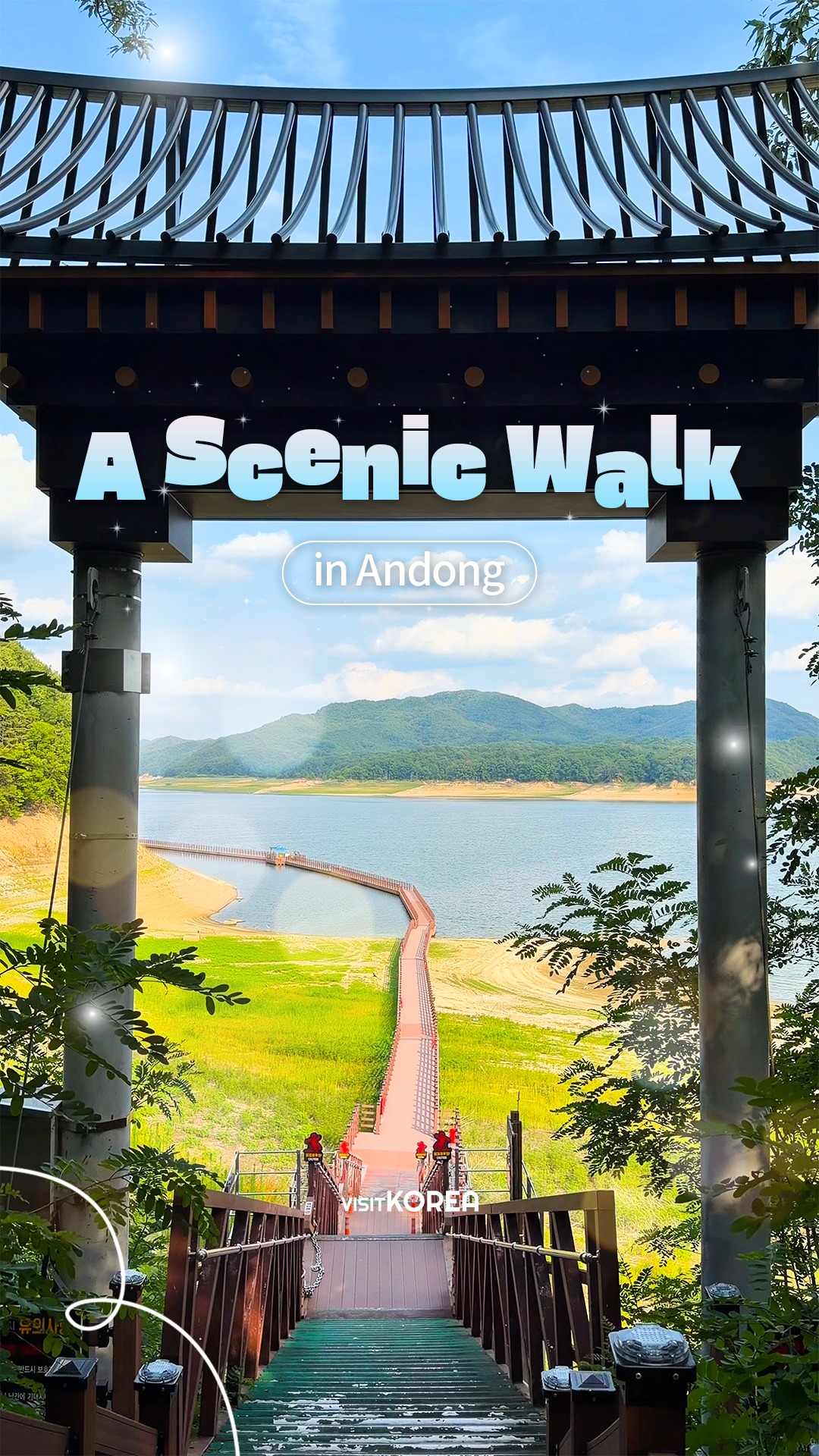 Andong Lake Floating Walk to Yekki Village