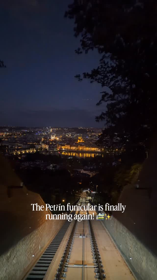 Petřín Funicular Reopens with Unique Lighting Display