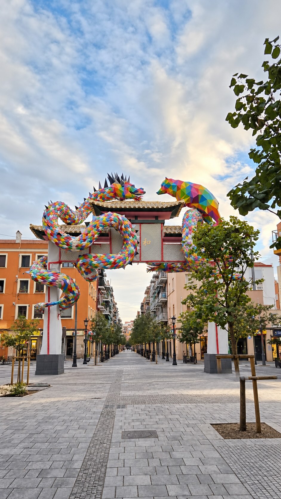 Explore Madrid's Chinatown with New Arch and Dragon Park
