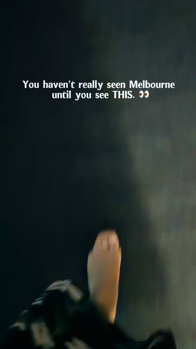 Melbourne's Night Skyline From Skydeck And River