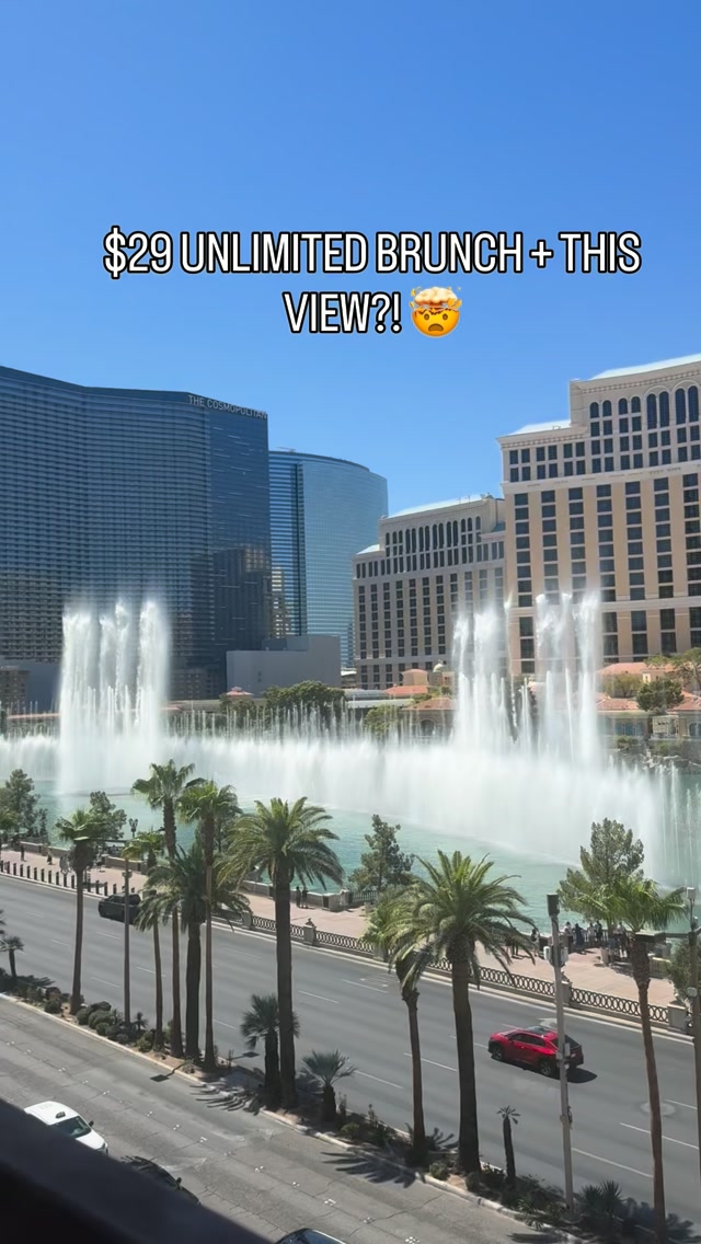 Las Vegas Brunch With Bellagio Fountain Views