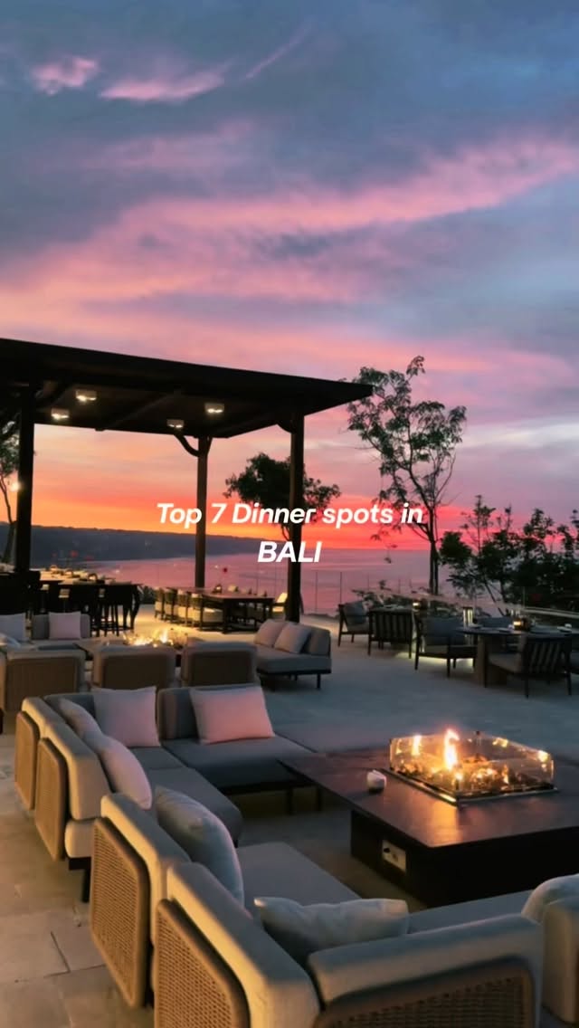 Bali's Top Seven Dinner Spots For A Special Occasion