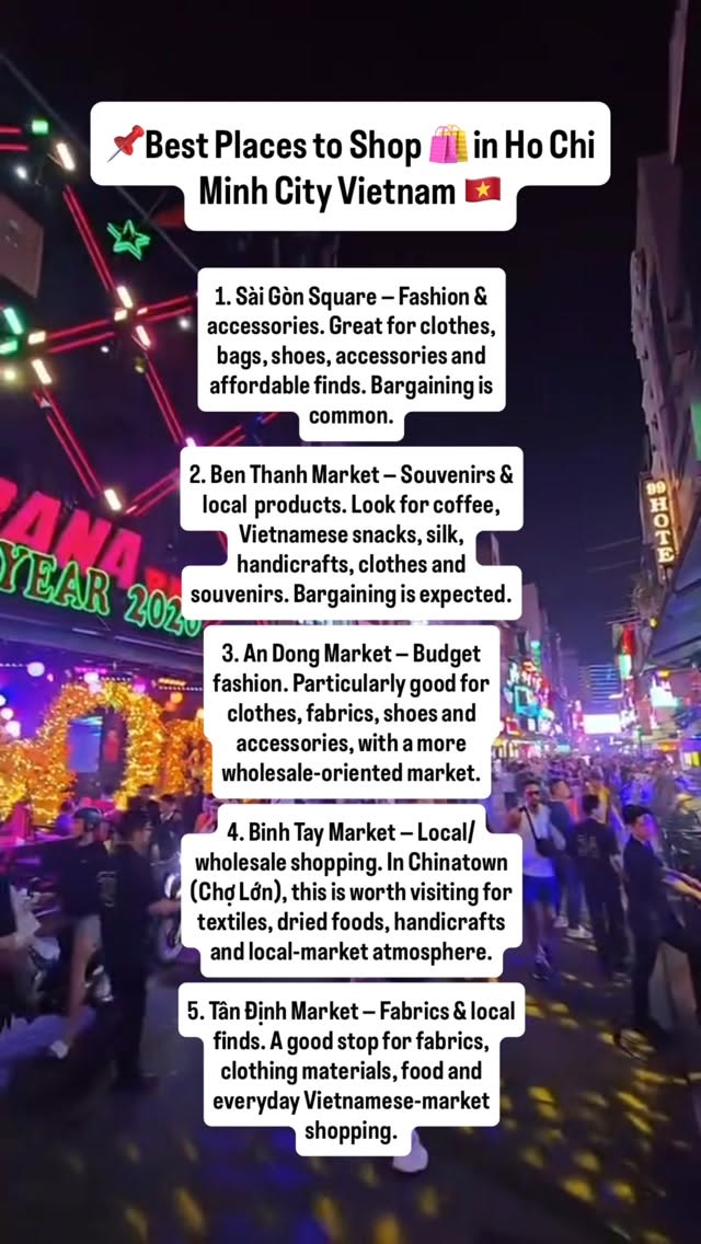 Ho Chi Minh City's Top Shopping Destinations