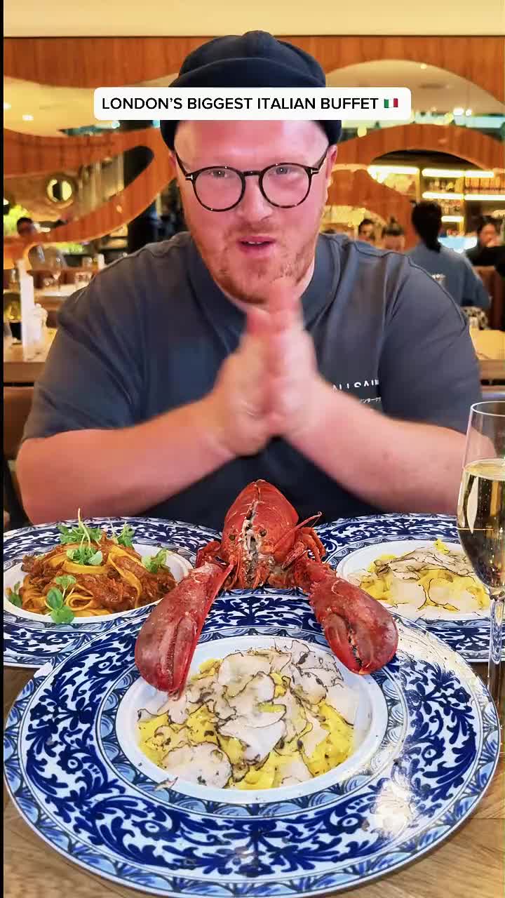London's Largest Italian Buffet Offers Lobster & Goat