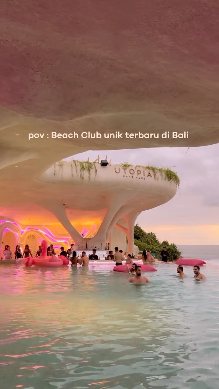 Bali Beach Clubs Offer Cave-Like Designs