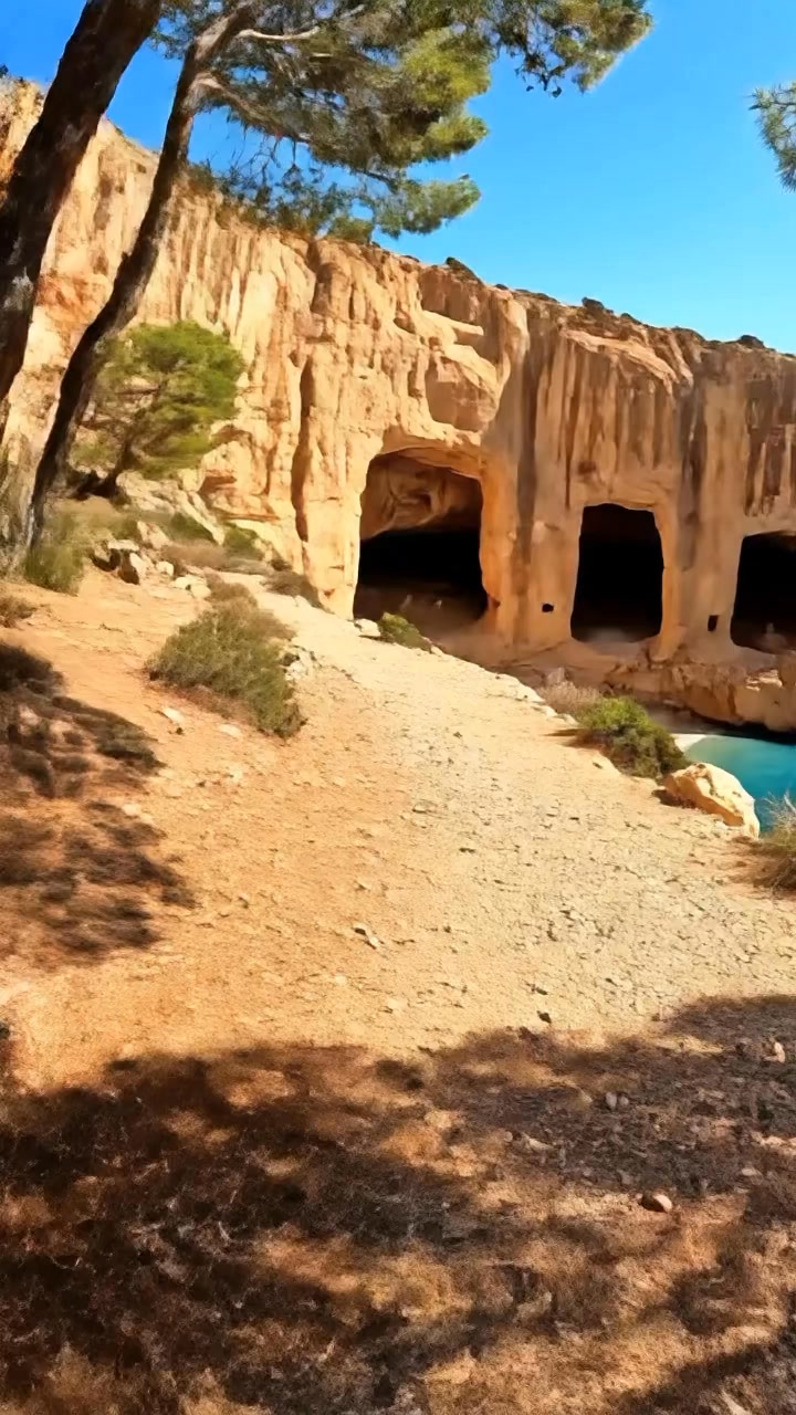 Mallorca's Ancient Sandstone Quarry Caves