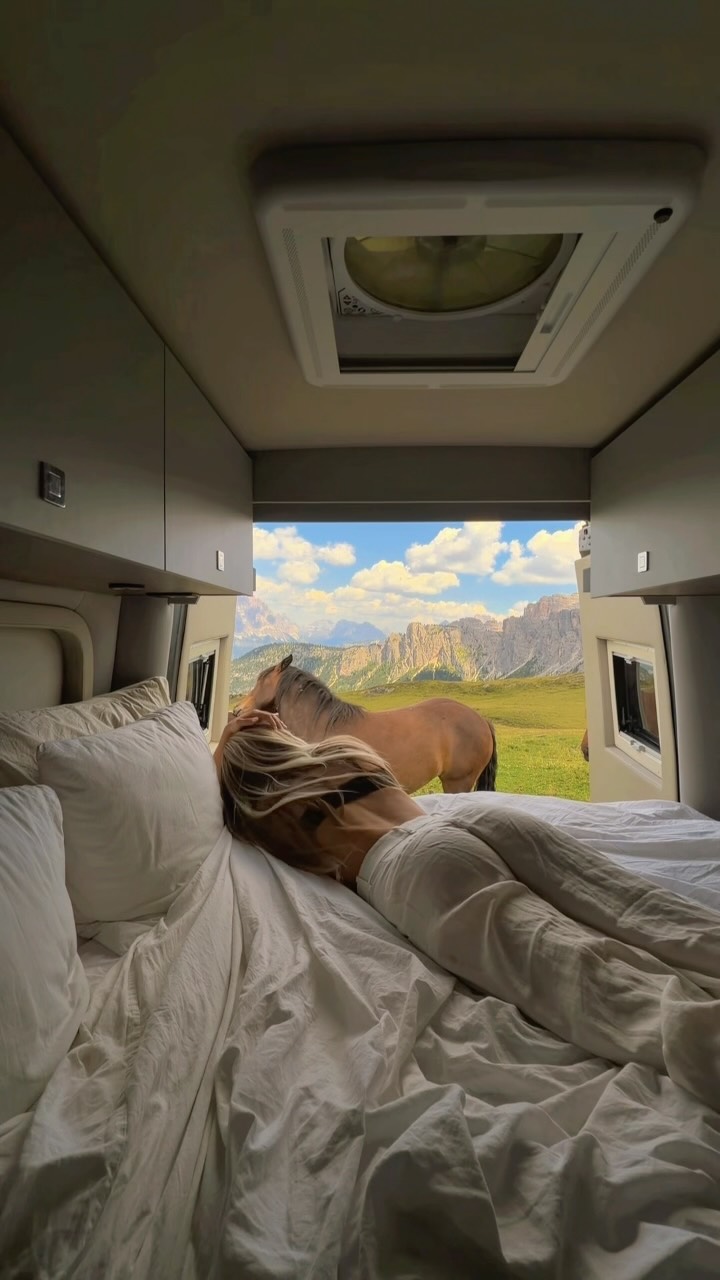 Van Life Among Dolomites' Grandeur