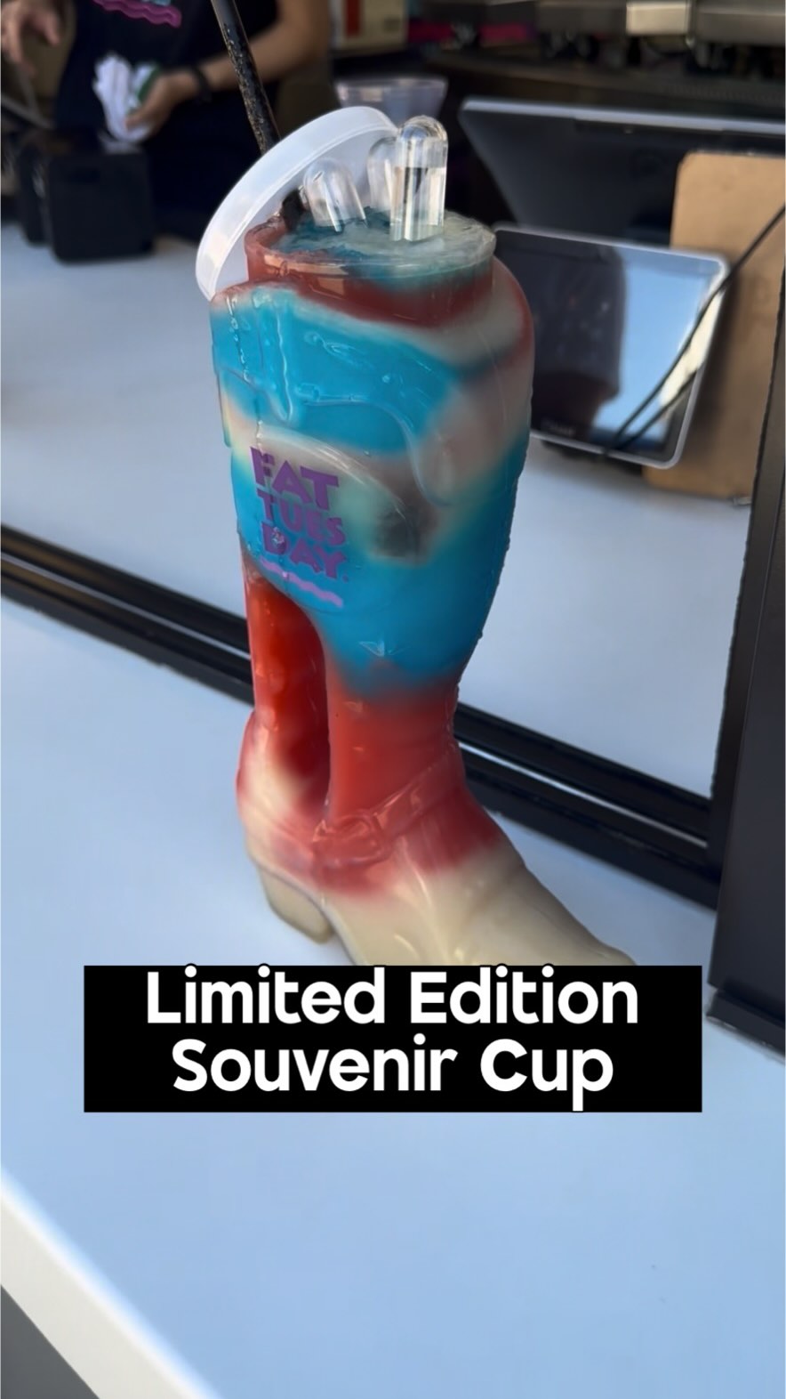 Fat Tuesday's Cowboy Boot Cup At Grand Bazaar