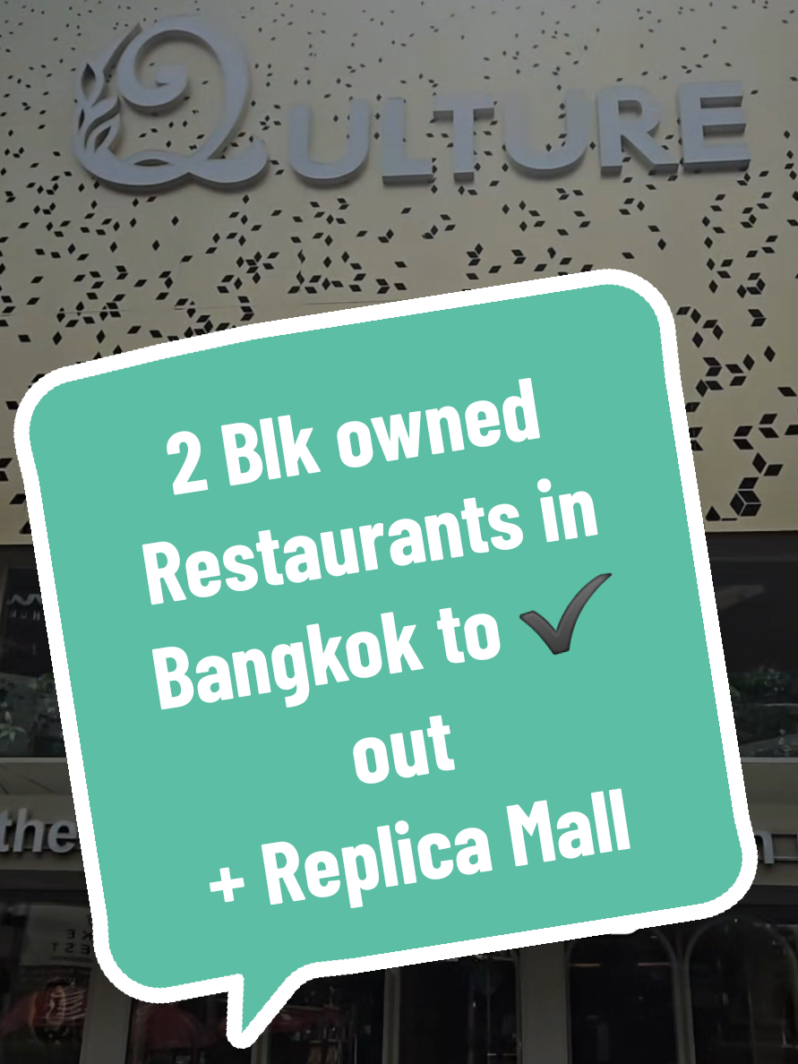 Black-Owned Restaurants and Shops in Thailand