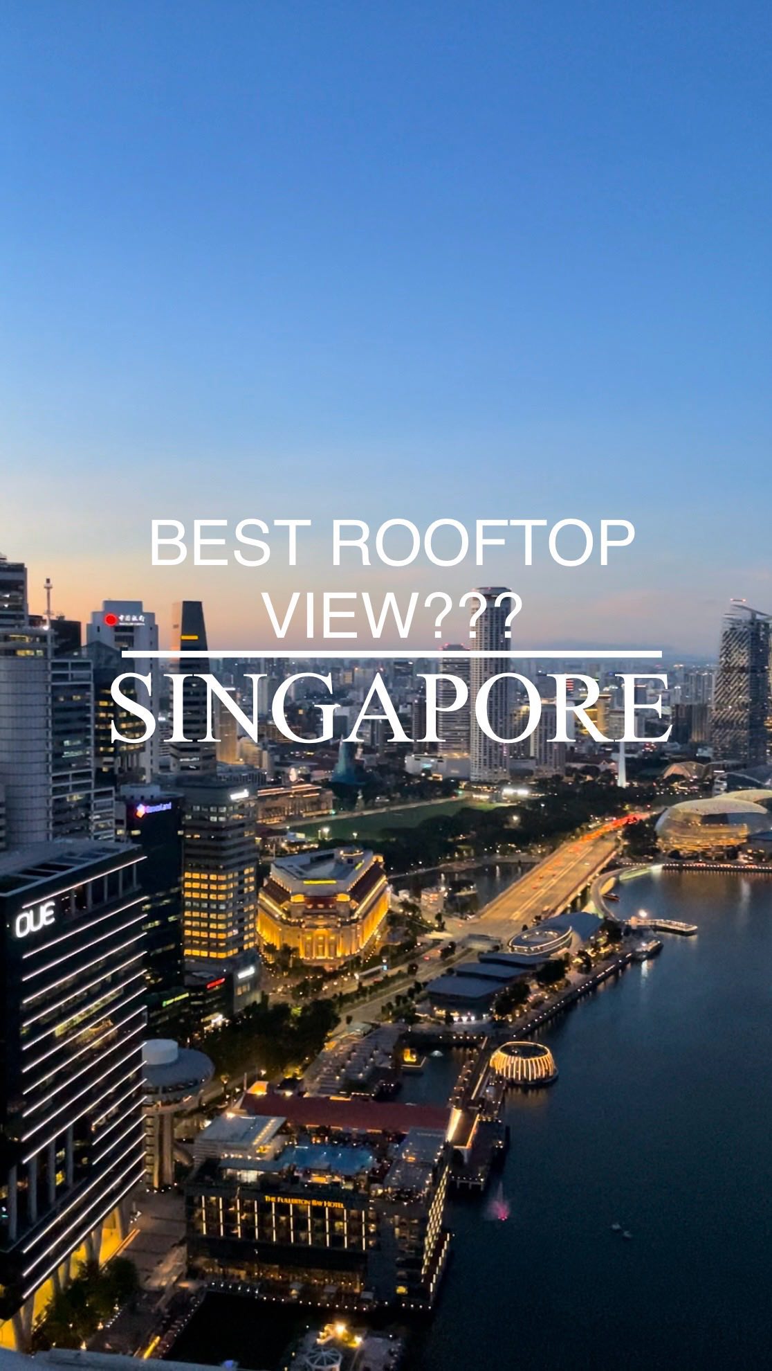 LeVeL33: Singapore's Rooftop Bar for Golden Hour Views
