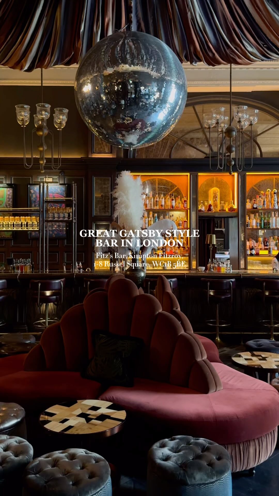 Gatsby-Style London Bars with Disco Balls