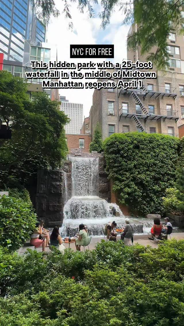 Midtown Manhattan's Serene Waterfall Park Reopens
