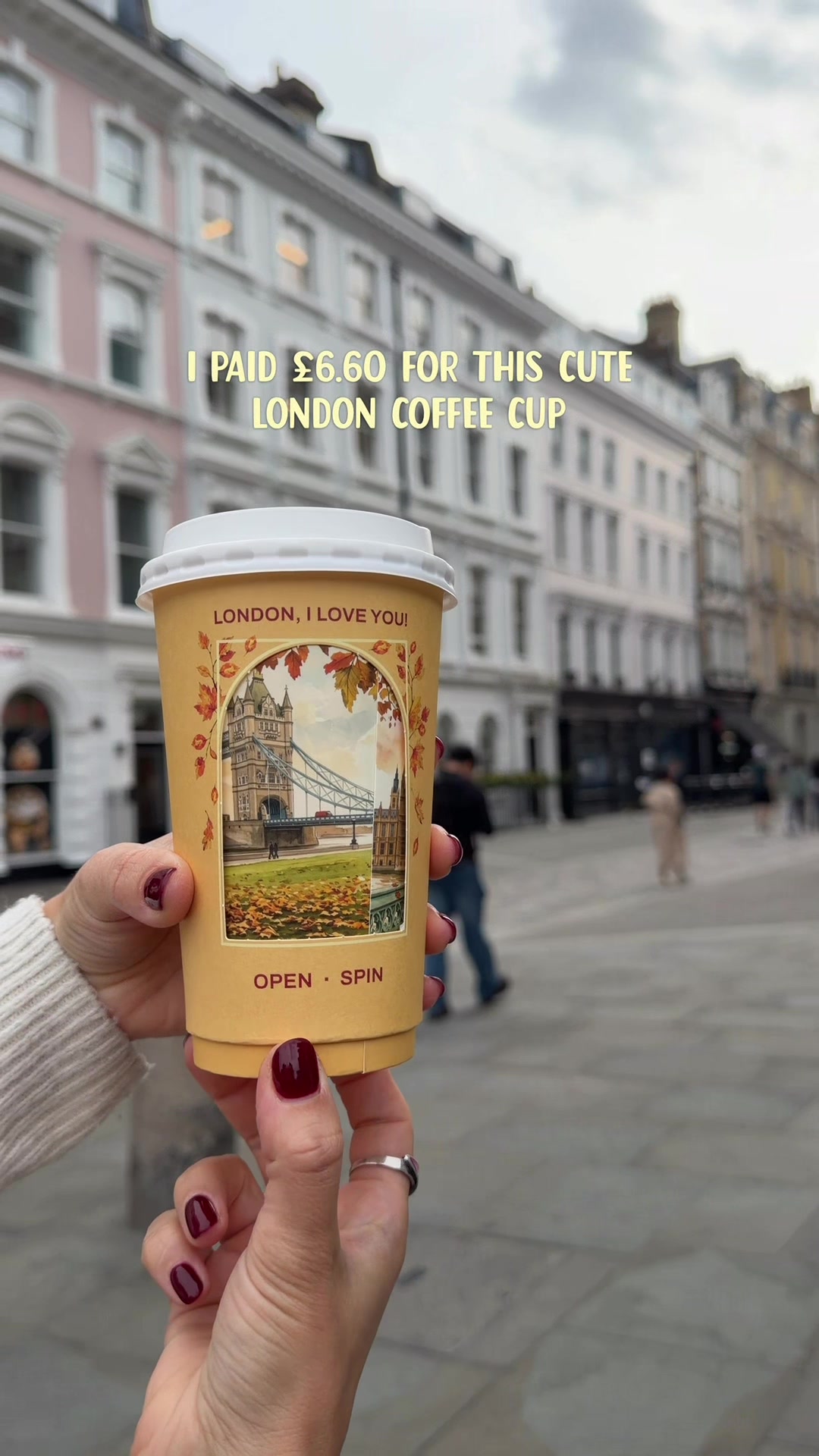 London Landmarks Coffee Cup From Cream Dream